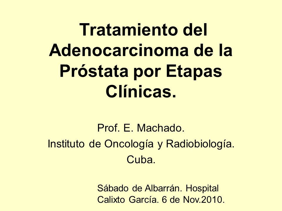 oncología prostática